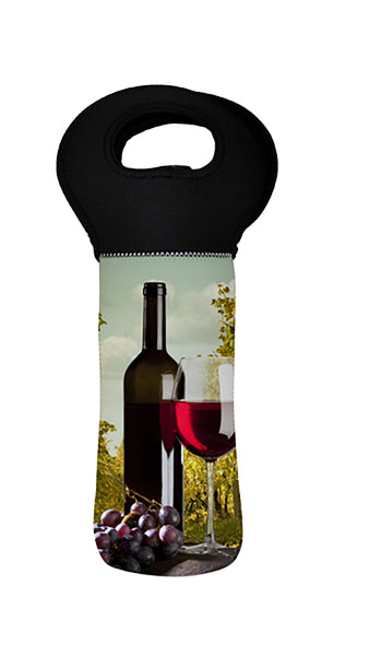 Sublimation Blank - Neoprene Wine Bottle Insulator/Carrier W/Handle