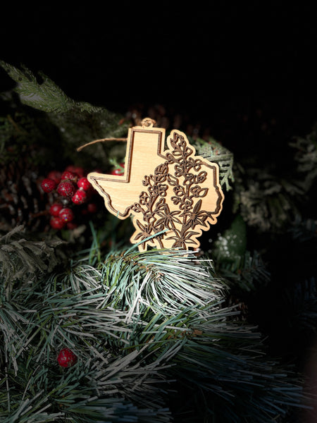 Texas Bluebonnet Ornament / Car Charm