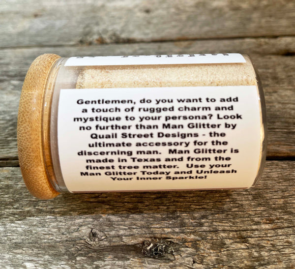 Man Glitter: Rugged Charm in a Jar