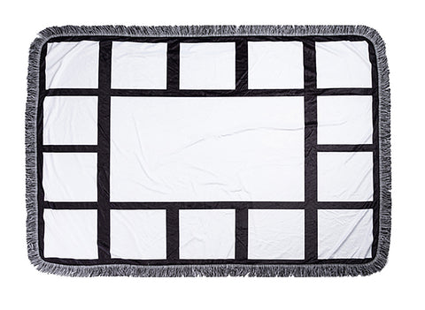 Sublimation 15 Panel Plush Throw Blanket (40" X 60")