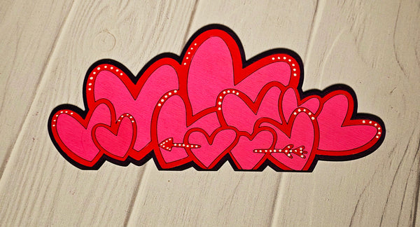 Unfinished Hearts Wood Cutouts, Wood Cutout, Wreath Pieces, Interchangeable Pieces, Wood Inserts, Valentine Wood Cutouts, Valentine Insert