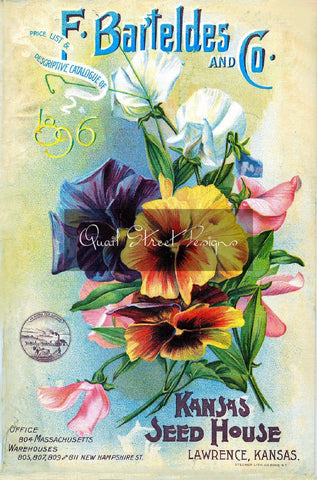 Vintage Seed Catalog - Reprint:  Bartelde Plant & Seed Guide 8X10 - 1896
