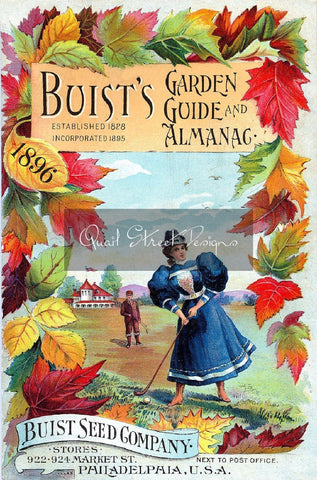Vintage Seed Catalog Reprint: Buist Seed Co Garden Guide & Almanac 1896 - 8X10