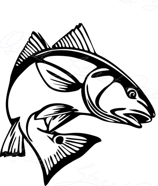 Red Fish - Fishing - Digital Download SVG #1529