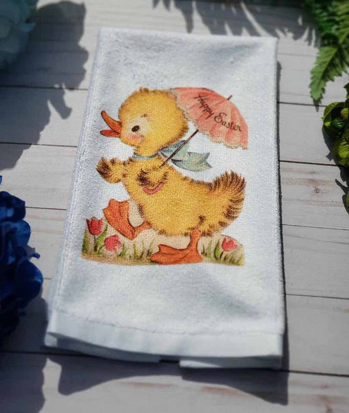 Easter Kitchen Towels - With Rabbits, Bunnies, Chicks, Ducks & More - 15" X 25" -  Kitchen Decor, Hostess Gift, Microfiber Towel
