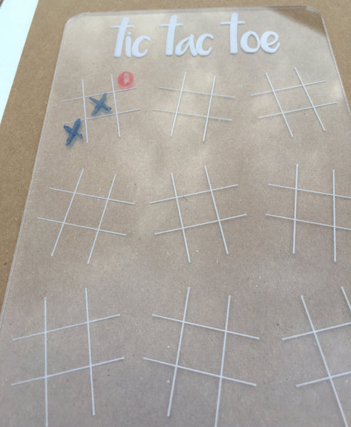 Kids' Games: Dots & Boxes and Tic Tac Toe - Acrylic dry erase  board games - kids activities, fun activities at home