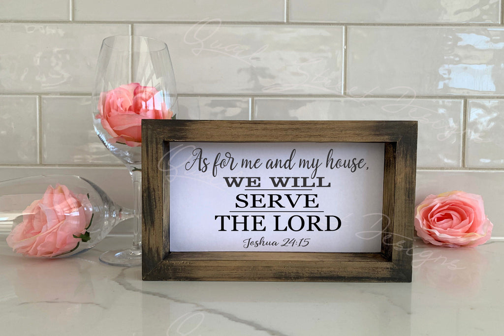 As For Me And My House We Will Serve The Lord - Joshua 24:15 - Digital Download Cut File SVG Image Cricut, Silhouette, Vinyl Decal Scripture #66