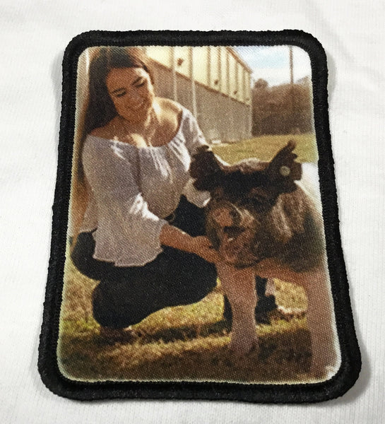 Custom Memory Memorial Photo Patch - Your Picture or Image On A Patch - Permanent Print/Ink- Customize Your Way With Photo/Image And/Or Text