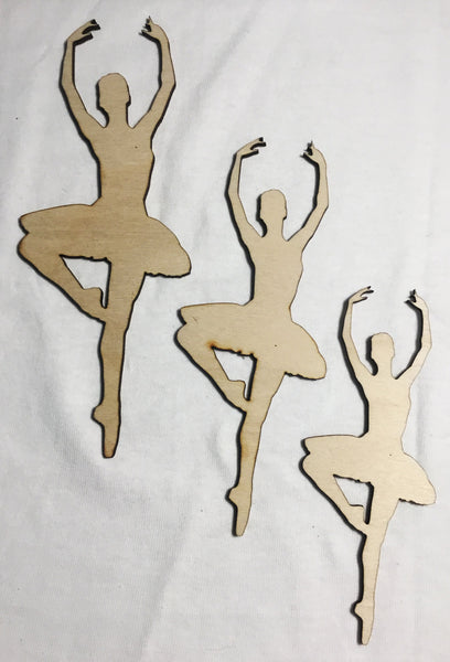 Ballerina Cutouts, Girl's Room, Dancer, Dance, Dancing Ornaments, Craft Projects, Unfinished Wood Cut Outs Cutouts, DIY, Paint Your Self