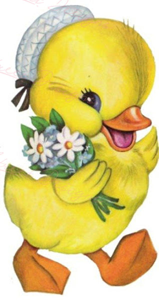 Vintage Easter Print - Reproduction from Vintage Easter Cards Duck - Download Only Printable Wall Art - Crafts Sublimation & more #32