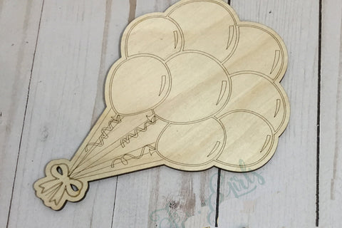 Unfinished Balloons Wood Cutouts, Wood Balloon Cutout, Wreath Pieces Interchangeable Pieces, Interchangeable Door Hanger Pieces, Wood Pieces