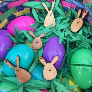 Lot of 12 - Little Wood Hares, Rabbits, Bunnies, Bunny Rabbit Ornaments, Embellishments, With or Without Holes - Stained or Unfinished
