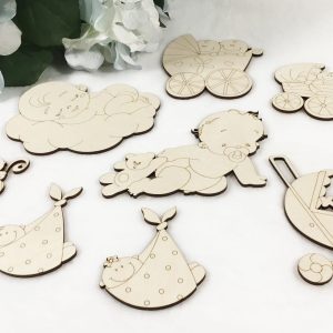 Baby Wood Cutouts, Craft Projects, Babies Cut Outs, Wood Baby, Shower Gift, DIY, Paint Your Self, Unfinished Wood Cutout, Nursery
