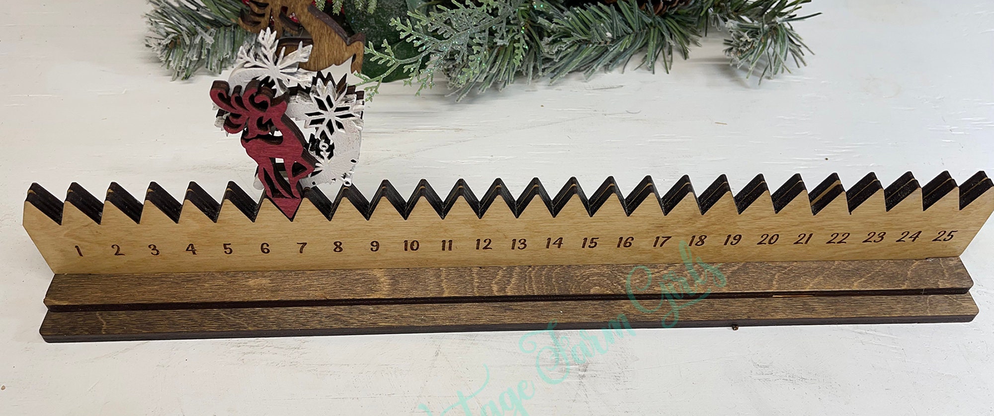 Christmas Reindeer Advent Calendar, Christmas Countdown, Count The Days Until Christmas, Reindeer Christmas, Christmas Countdown Calendar - Image 8