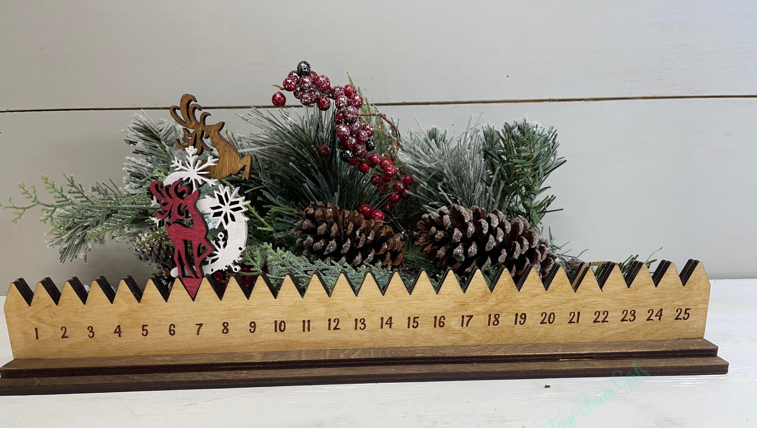 Christmas Reindeer Advent Calendar, Christmas Countdown, Count The Days Until Christmas, Reindeer Christmas, Christmas Countdown Calendar - Image 2