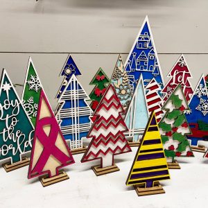 DIY Unpainted Christmas Tree, Wood Christmas Tree, Decorative Christmas Tree, DIY Christmas Kit Wood Christmas Decor, Tiered Shelf Christmas
