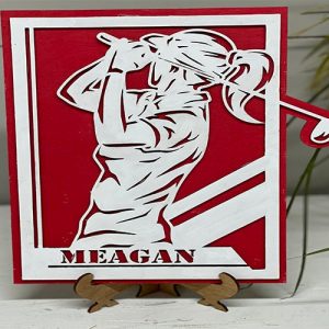 Golfer Plaque, Personalized Custom, Golf Sign, Gift for Golfer, Golfer Sign, Golf Gift, High School Golf, School Sports, College Golf