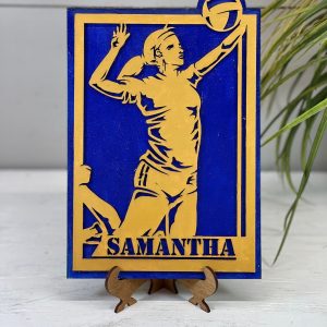 Personalized Girls Volleyball Plaque, Senior Volleyball Sign, Custom Volleyball Gift, High School Volleyball, Graduation Gift, School Sports