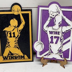 Personalized Custom Basketball Player Plaque, Senior Basketball Sign, Custom Basketball Gift, High School Basketball, School Basketball