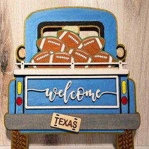 Unfinished Football Wood Cutouts, Wood Football Cutout, Wreath Pieces, Interchangeable Pieces, Wood Cutouts, Wood Inserts