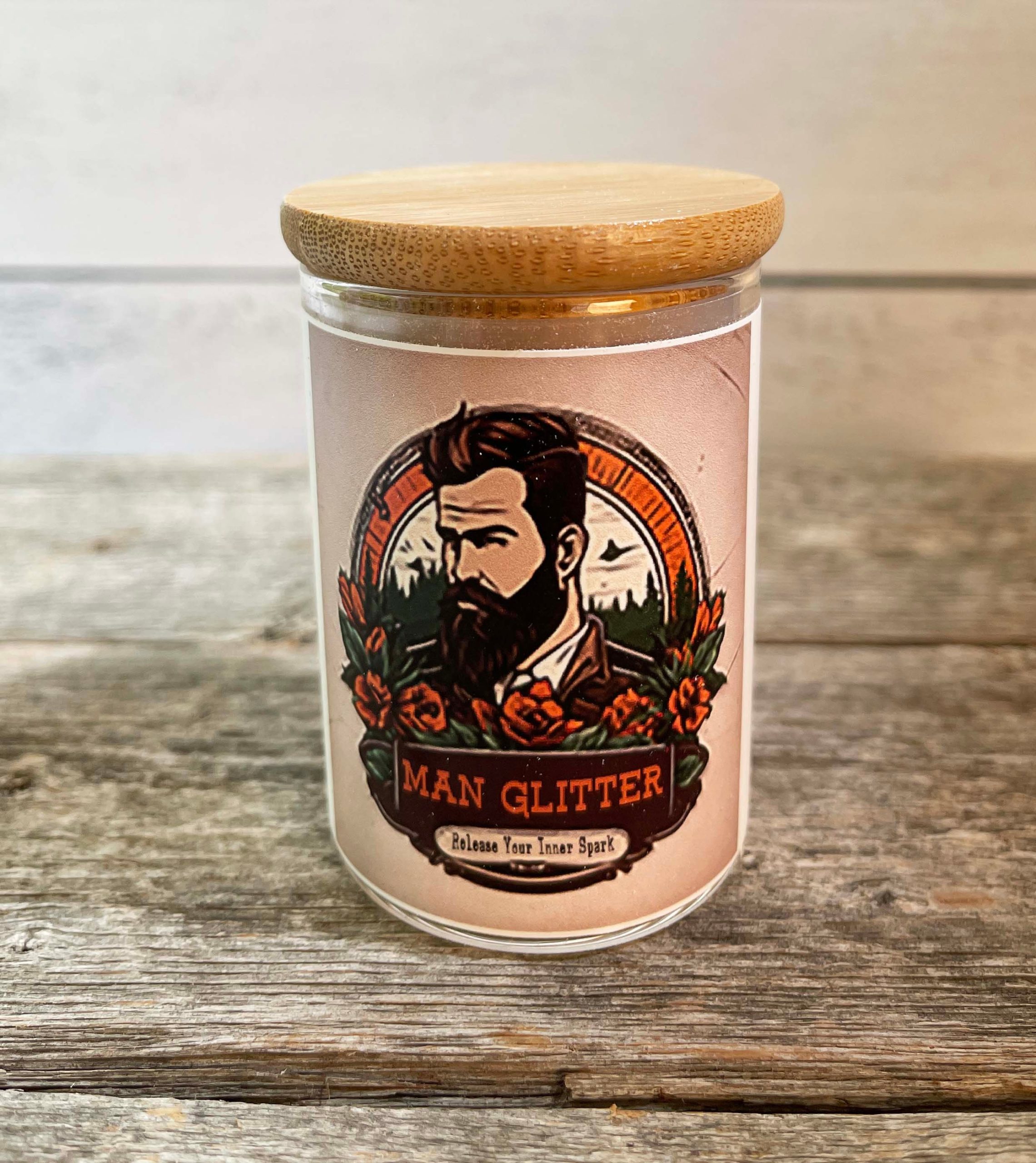 Man Glitter: Rugged Charm in a Jar - Woodsy Sawdust for Men's Grooming, Unique Gift for Him, Grooming Gift For Man, Gift For Dad, Man Gift - Image 3