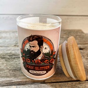 Man Glitter: Rugged Charm in a Jar - Woodsy Sawdust for Men's Grooming, Unique Gift for Him, Grooming Gift For Man, Gift For Dad, Man Gift