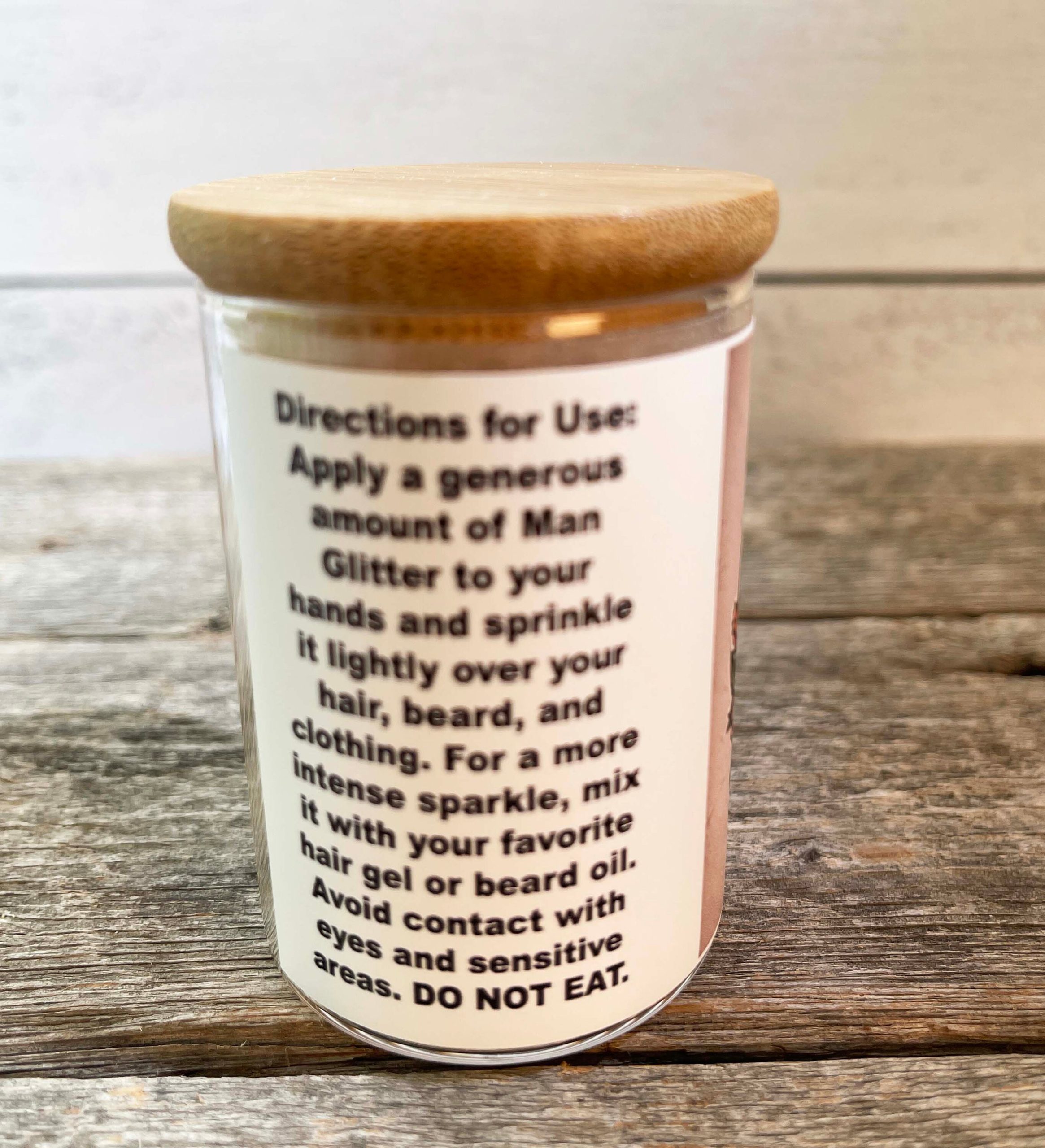 Man Glitter: Rugged Charm in a Jar - Woodsy Sawdust for Men's Grooming, Unique Gift for Him, Grooming Gift For Man, Gift For Dad, Man Gift - Image 8