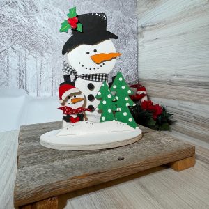 DIY Snowpals Kit, Snowman and Friends, Christmas DIY Kit, Wood Kit, Christmas Kid's Project, Family Christmas Kitt