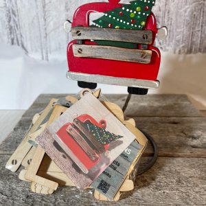 Vintage Christmas Truck Ornament,  Christmas DIY Kit, Wood Kit, Christmas Kid's Project, Family Christmas Kit, Christmas Ornament DIY Kit