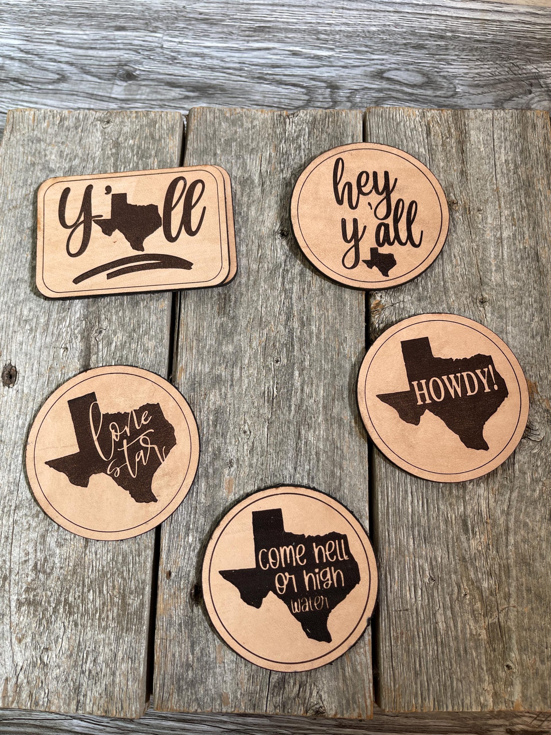 100% Genuine Engraved Leather Patches, Texas Patch, Texas Gift, Cap Patch, Jacket Patch, Leather Patch, Engraved Patch, Real Leather Patch - Image 2