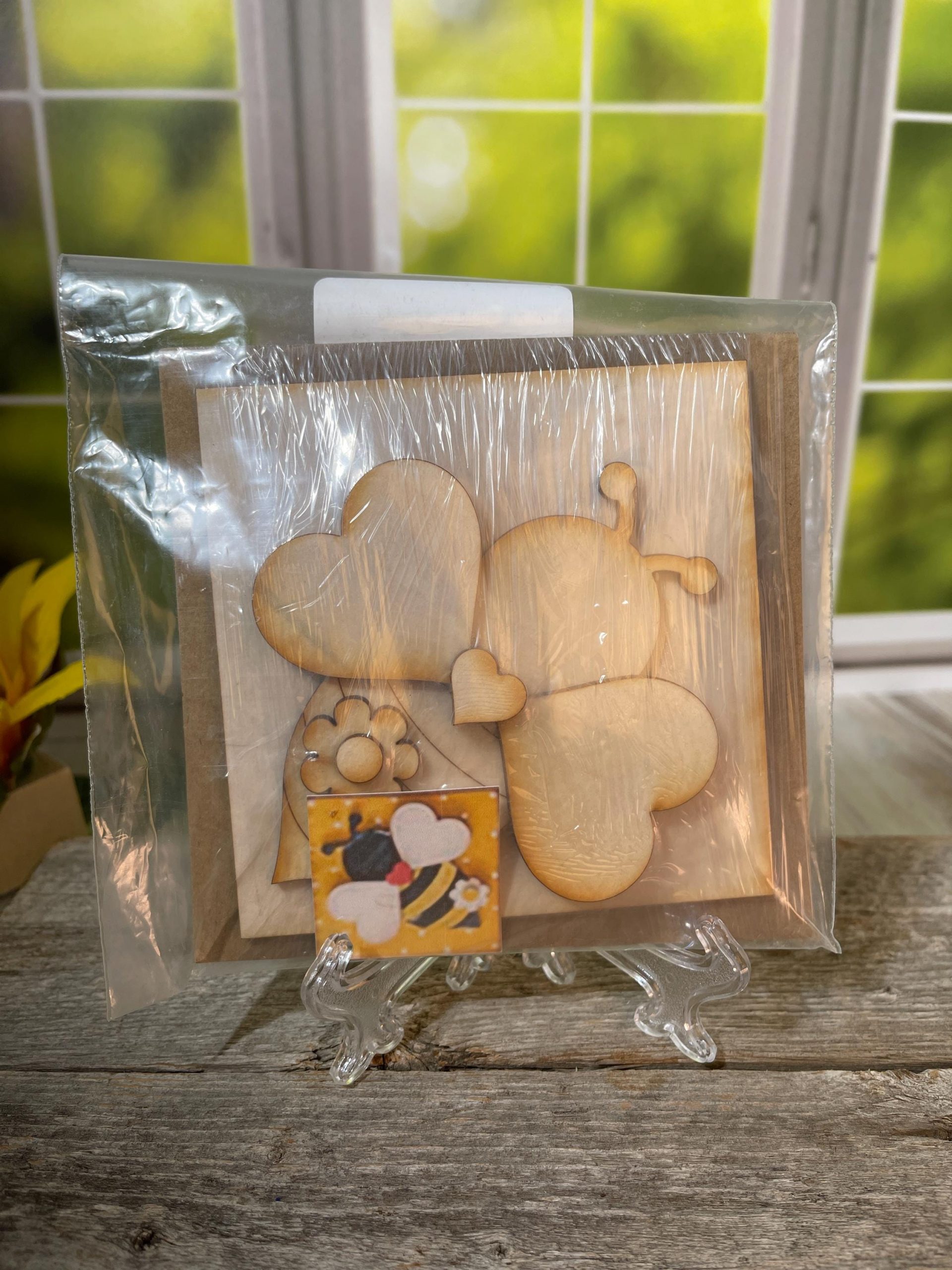 Bee-Themed DIY Wood Kit or Finished Decor – 6"x6" Squares – Honey Pot, Bee Kind Hive, and Queen Bee Herself - Bee Decor, Gift for Crafter - Image 9