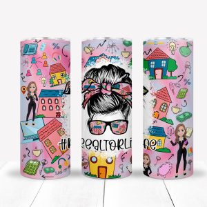 Realtor Life Tumbler, Realtor Tumbler, Personalized Tumbler, 20 oz tumbler, SS Tumbler, Skinny Tumbler, Gift For Her, Gift For Realtor